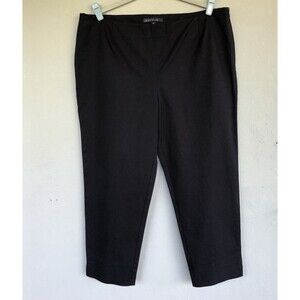 Lafayette 148 Bleecker Pants Womens 14 Straight Leg Black Dress Slacks Career